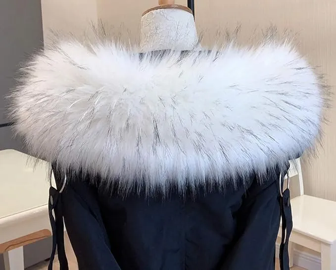 Faux Fur Hood Attachment White, luxurious soft white fur texture, perfect for bridal hooded capes, ideal for a sophisticated wedding look.
